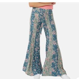 Free People Bali Sultry Bohemian Flare Leg Pants